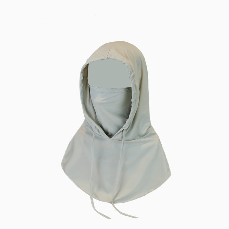 Sun Mask Men's Full Face Ice Silk Breathable Scarf