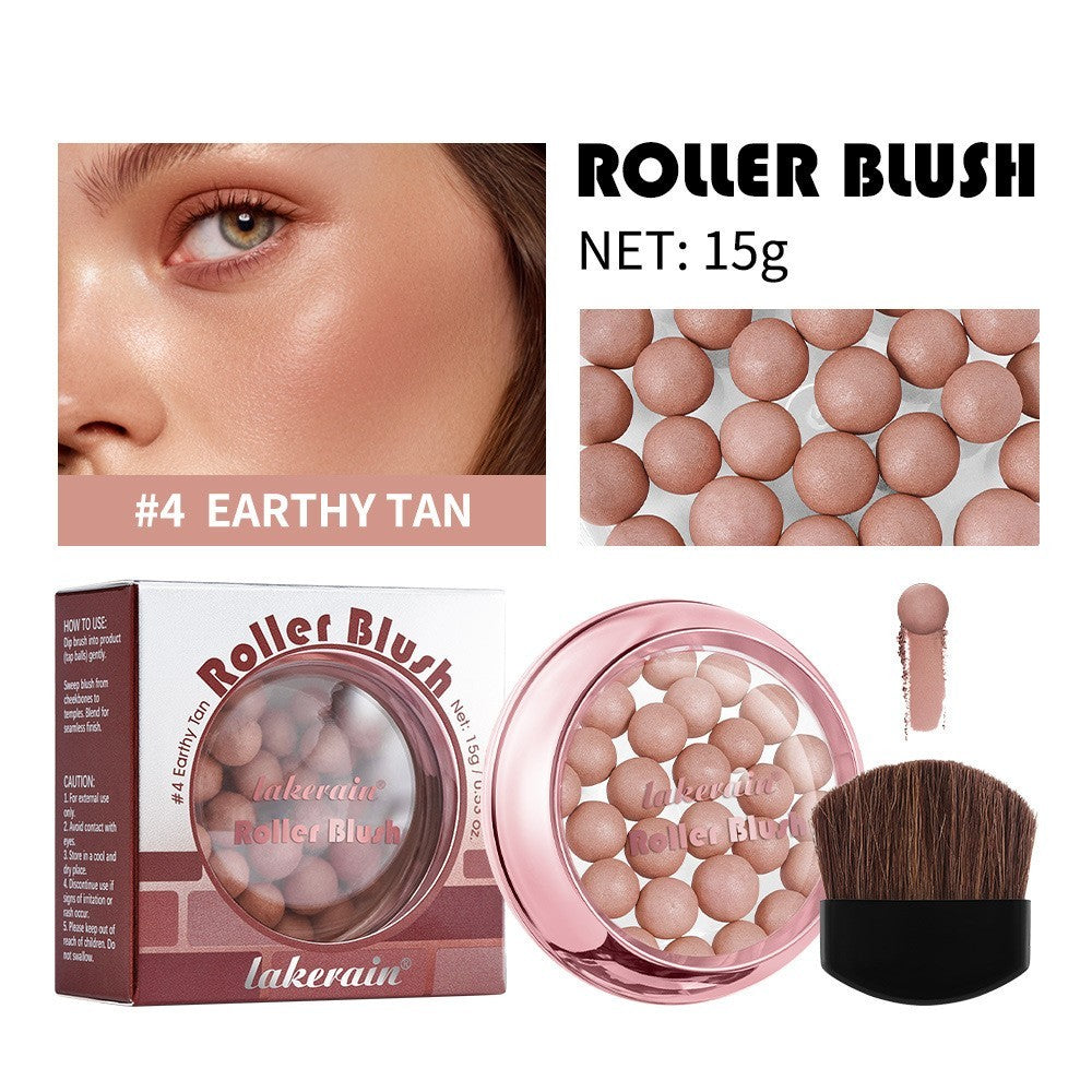 Lakerain Blush Ball Three-dimensional Repair Delicate Highlight Pearlescent Ball Blush