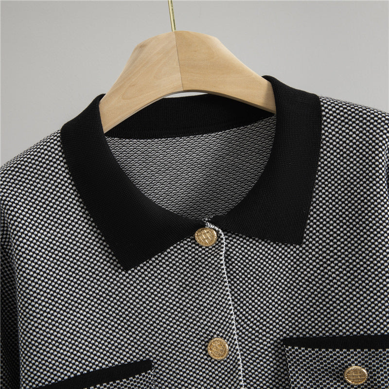 Classic Style Fashion Women's Temperament Coat Wide-leg Pants Two-piece Set