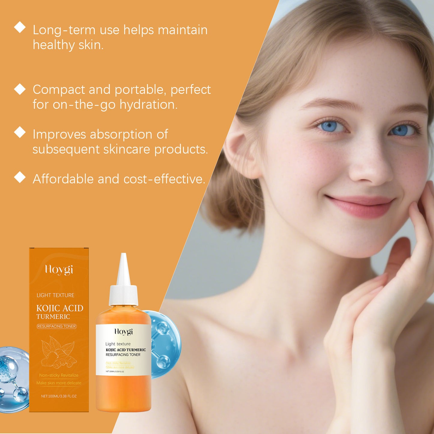 Turmeric Moisturizing Water Non-oily Skin-friendly Mild Daily Care Facial Skin