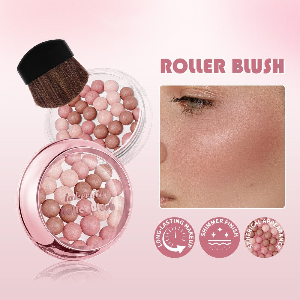 Lakerain Blush Ball Three-dimensional Repair Delicate Highlight Pearlescent Ball Blush