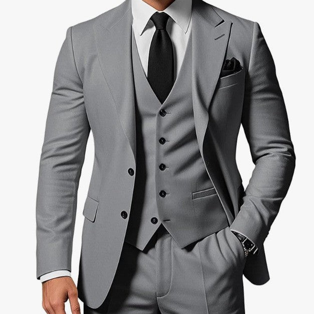 New Mens Three-piece Business Suit