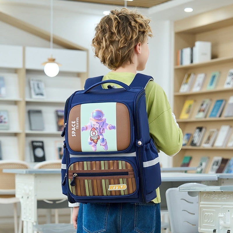 Astronaut Bag Schoolbag Burden Reduction Boys And Girls Large Capacity
