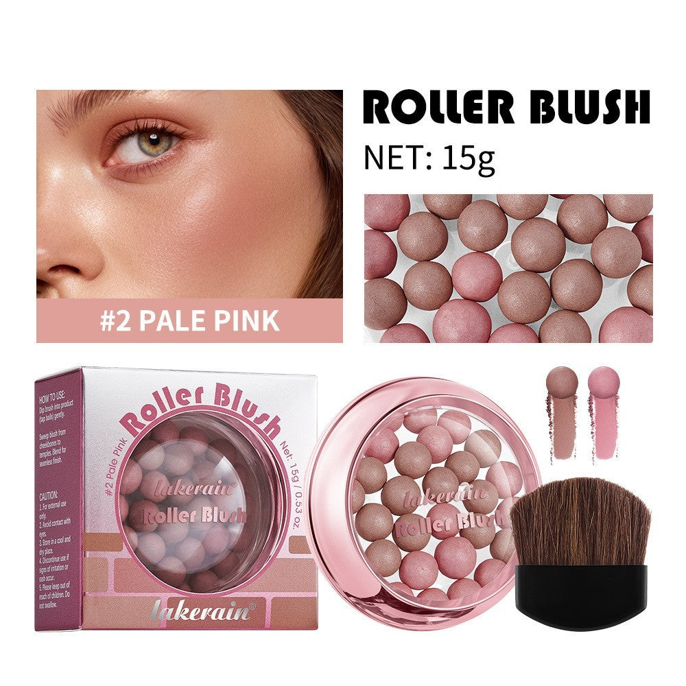 Lakerain Blush Ball Three-dimensional Repair Delicate Highlight Pearlescent Ball Blush