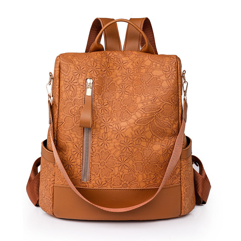 Women's Casual Backpack With Soft Texture