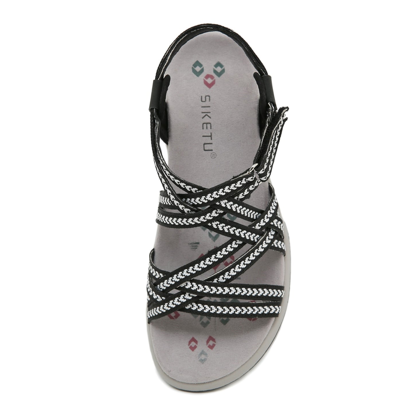 Sports Printed Casual Velcro Plus Size Women's Sandals