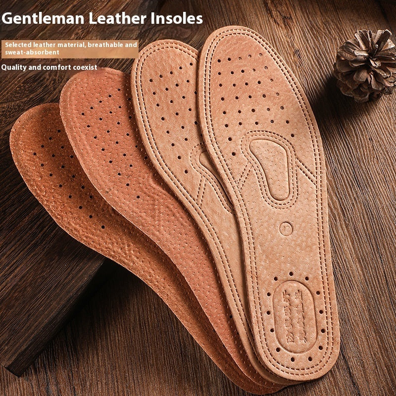 Sweat Absorbing And Deodorant Breathable Pigskin Insole