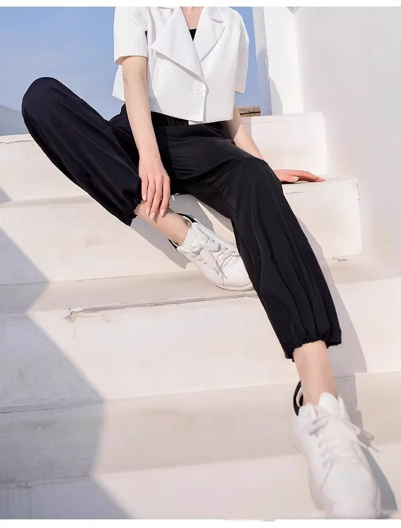 Sports Drape Baggy Pants Straight