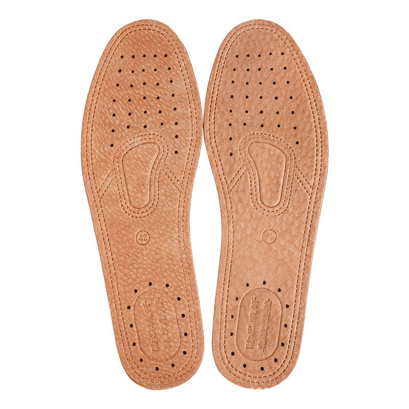 Sweat Absorbing And Deodorant Breathable Pigskin Insole