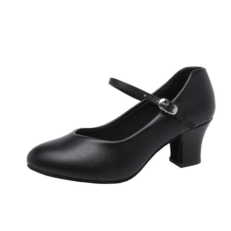 Women's Adult Dance Mid-heel Shoes Soft Bottom Lightweight Breathable