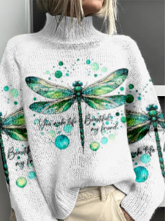 Women's Woolen Sweater Fashion Personality Turtleneck Sweater