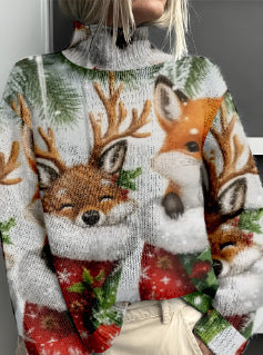 Women's Woolen Sweater Fashion Personality Turtleneck Sweater