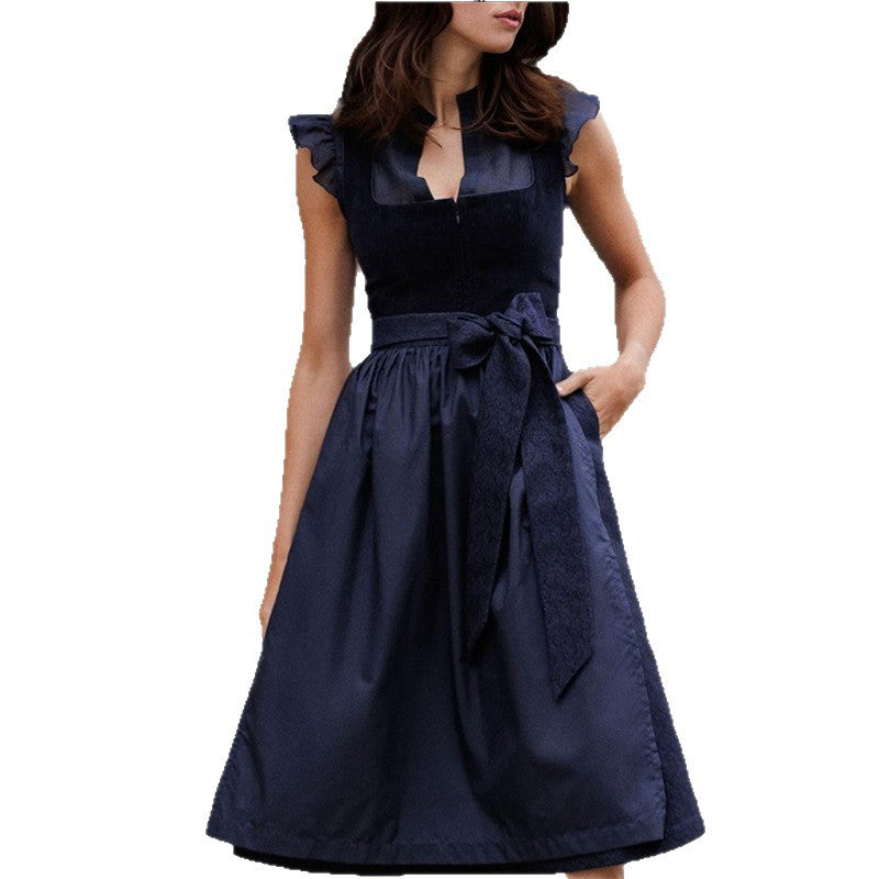 Women's Sleeveless Lace Loose And Versatile Dress