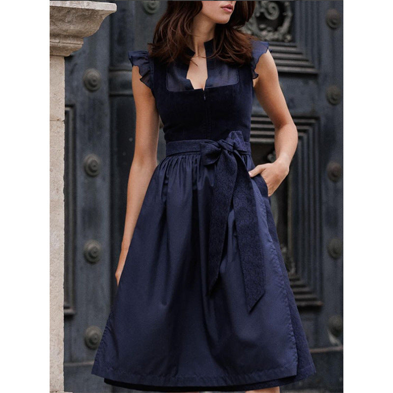 Women's Sleeveless Lace Loose And Versatile Dress