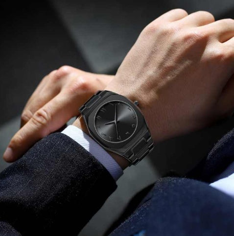 ساعة عربية من الفولاذ المقاوم للصدأ