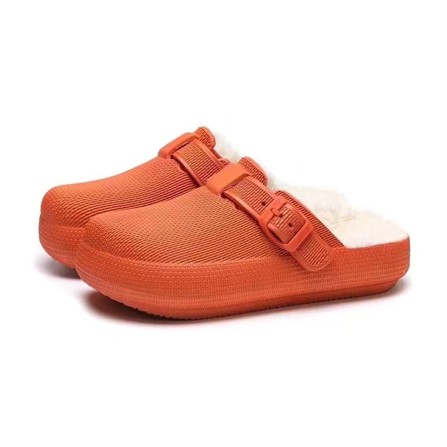 Toe Plush Soft Soled Slippers Adjustable
