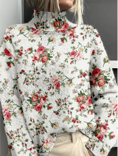 Women's Woolen Sweater Fashion Personality Turtleneck Sweater