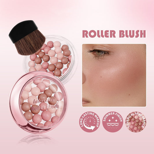 Lakerain Blush Ball Three-dimensional Repair Delicate Highlight Pearlescent Ball Blush