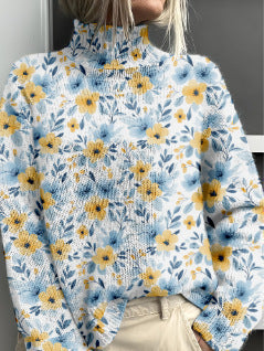 Women's Woolen Sweater Fashion Personality Turtleneck Sweater