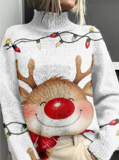 Women's Woolen Sweater Fashion Personality Turtleneck Sweater