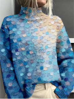 Women's Woolen Sweater Fashion Personality Turtleneck Sweater