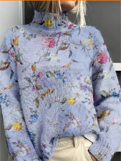 Women's Woolen Sweater Fashion Personality Turtleneck Sweater