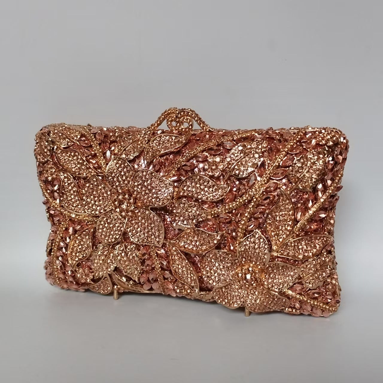 Flower Diamond Banquet Rhinestone Clutch Bridal Wedding Bag